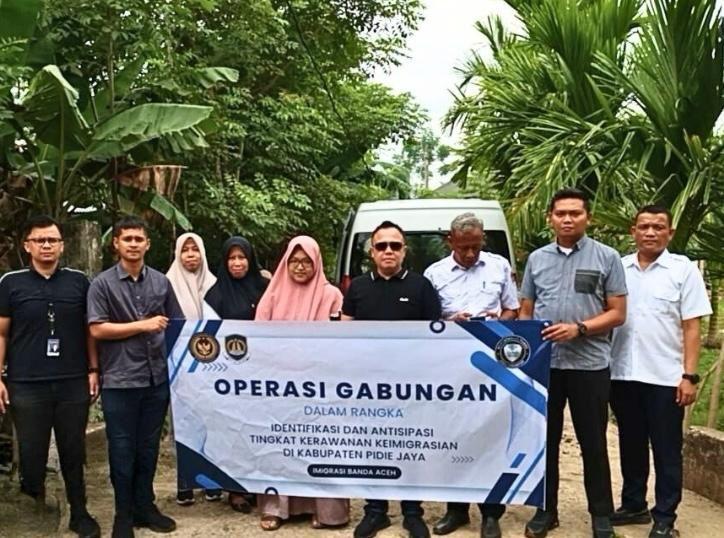Imigrasi Banda Aceh Gelar Operasi Gabungan di Pidie Jaya